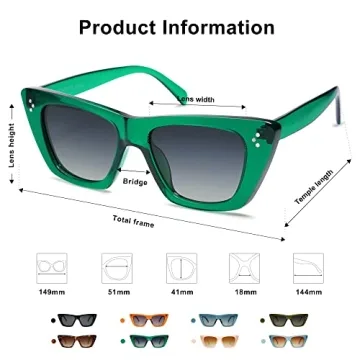 Stylish SOJOS Cat Eye Sunglasses for Women - UV400 Protection