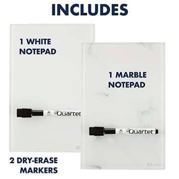 Quartet Glass Desktop Notepad – Stylish Dry Erase Solution