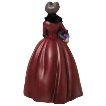 Enesco Disney Showcase Cinderella Lady Tremaine Holding Lucifer Rococo Figurine, 8.875 Inch, Multico...