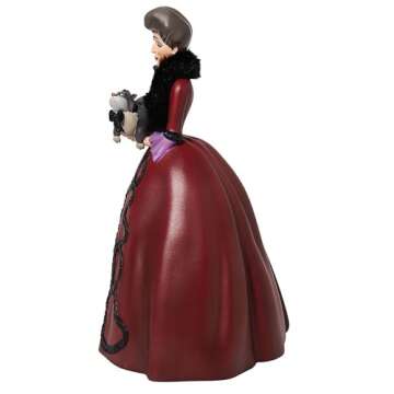 Enesco Disney Showcase Cinderella Lady Tremaine Holding Lucifer Rococo Figurine, 8.875 Inch, Multicolor