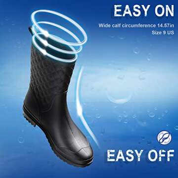 Petrass Waterproof Women Rain Boots - Stylish & Comfortable