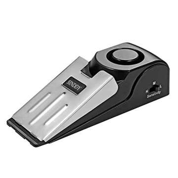 3-Pack Upgraded Door Stop Alarm -Great for Traveling Security Door Stopper Doorstop Safety Tools for...