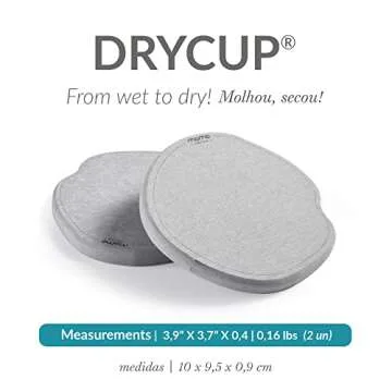 Momo Lifestyle Coasters for Drinks Drycup Stone Coaster Ultra Absorbent Made of Diatomaceous Earth Ideal for Wooden and Coffee Table Non Scratch Condensation Drink Coasters (2 Pack)