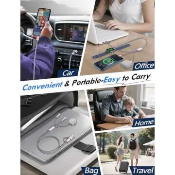 Fast Charging Cable for iPhone & Apple Watch - 2Pack