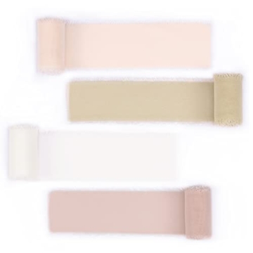 Socomi Chiffon Ribbon Set for Weddings and Crafts