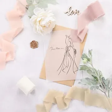 Socomi Chiffon Ribbon Set for Weddings and Crafts
