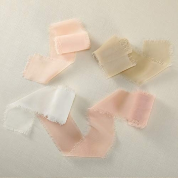 Socomi Chiffon Ribbon Set for Weddings and Crafts