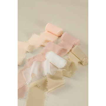 Socomi Chiffon Ribbon Set for Weddings and Crafts