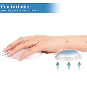 Ergonomic Soft Gel Wrist Rest for Mouse Support