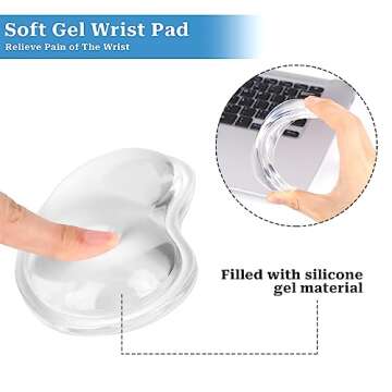 Ergonomic Soft Gel Wrist Rest for Mouse Support