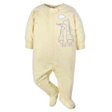 Gerber Baby 4 Pack Sleep 'N Play Footies for Infants
