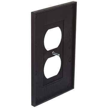 Amerelle 43DVB English Garden Wallplate, 1 Duplex, Aged Bronze