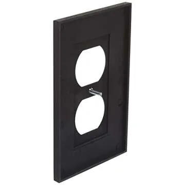 Amerelle 43DVB English Garden Wallplate, 1 Duplex, Aged Bronze