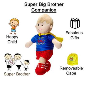 Big Brother Doll with Book and Gift Tag Set
