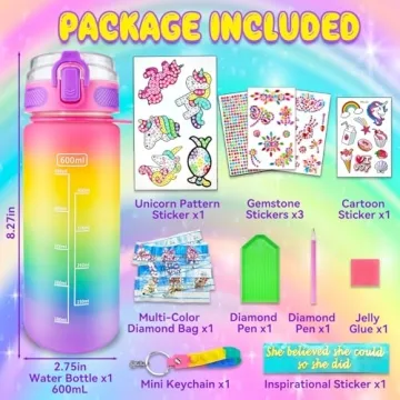 Unicorn Water Bottle Kits for Fun Arts & Crafts