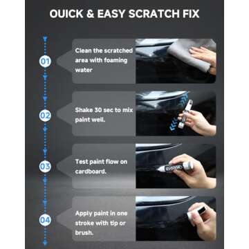 EVOOOR Touch Up Paint Pen for Ford Cars - Perfect Match