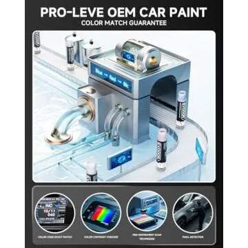 EVOOOR Touch Up Paint Pen for Ford Cars - Perfect Match