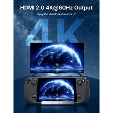 JSAUX Dock for Steam Deck with 4K HDMI and 100W Charge