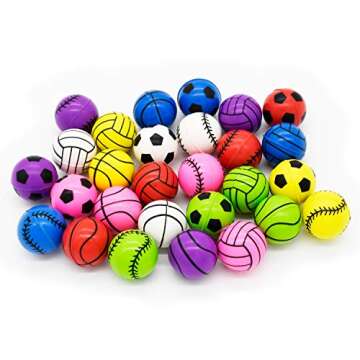 JOYIN Kids Valentine Sports Bouncy Balls for Classroom Exchange