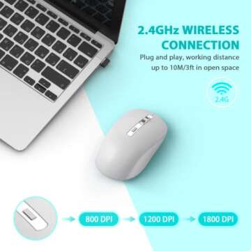 JOYACCESS Bluetooth Mouse - Wireless Dual Mode for All Devices