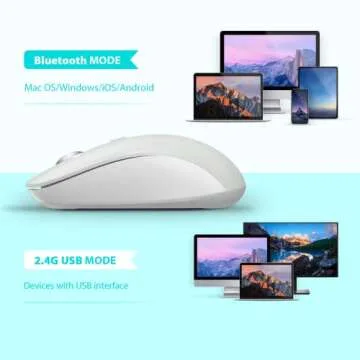 JOYACCESS Bluetooth Mouse - Wireless Dual Mode for All Devices