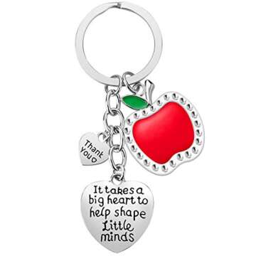 iWenSheng 3PCS Teacher Keychain Gifts for Women