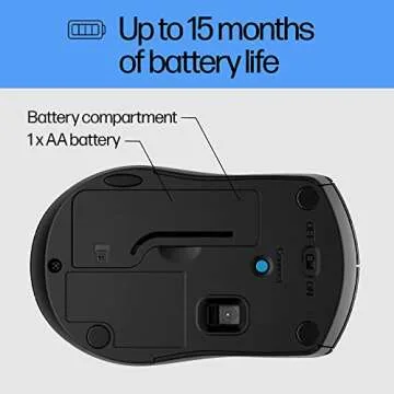 HP X3000 G2 Wireless Mouse - Comfortable & Precise