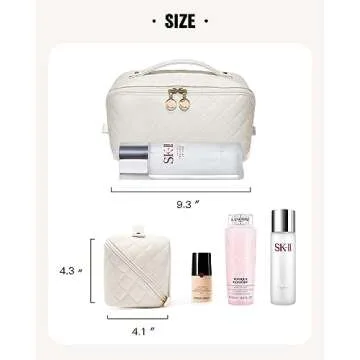 Stylish EACHY Travel Makeup Bag for Organized Beauty Essentials
