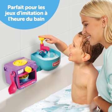 Toomies Bubble & Bake Bathtime Kitchen Toy for Toddlers