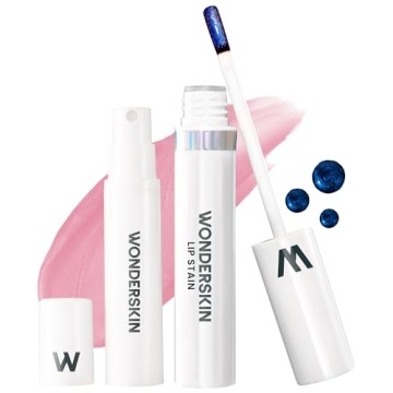 Wonderskin Wonder Blading Lip Stain Peel Off and Reveal Kit - Long Lasting, Waterproof Pink Lip Tint...