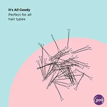 Goody Slideproof Women's Bobby Pin - 48 Count, Crimpled Black - 2 Inch Pain-Free Pins to Style and Secure All Hair Types