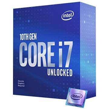 Intel Core i7-10700KF Desktop Processor 8 Cores up to 5.1 GHz Unlocked Without Processor Graphics LGA1200 (Intel 400 Series chipset) 125W