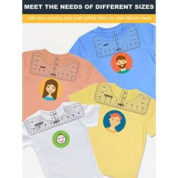 Tshirt Ruler Guide for Perfect Vinyl Alignment in Crafts