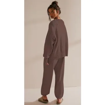 Stylish and Cozy SAUKOLE 2 Piece Lounge Sweater Set