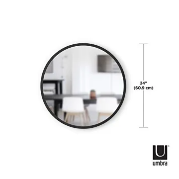 Umbra Hub Round Mirror - Stylish 24-Inch Decor for Any Room