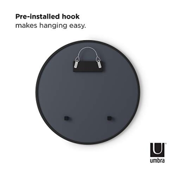 Umbra Hub Round Mirror - Stylish 24-Inch Decor for Any Room
