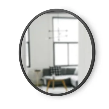 Umbra Hub Round Mirror - Stylish 24-Inch Decor for Any Room