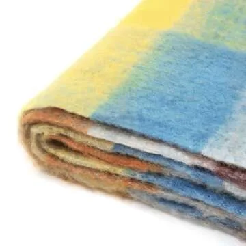 BLATIAL Womens Scarf Winter Big Colorful Checked Thick Warm Soft Scarves Casual Tassel Blanket Scarf,H-Warm Style