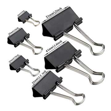 Binder Clips Assorted Sizes 200 Count for Home and Office