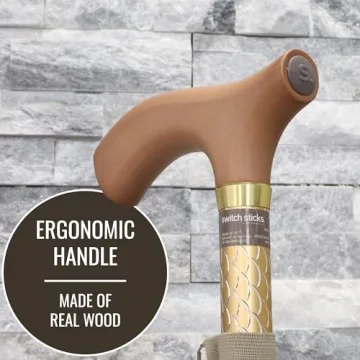 Adjustable Folding Cane Lightweight Stylish Sturdy Support