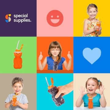 Honey Bear Straw Cup for Toddlers - Spill Proof & Cute Design