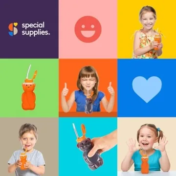 Honey Bear Straw Cup for Toddlers - Spill Proof & Cute Design