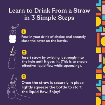 Honey Bear Straw Cup for Toddlers - Spill Proof & Cute Design