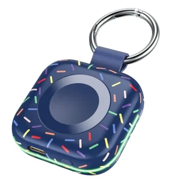 Portable Apple Watch Charger: 1200mAh Wireless Magnetic Power Bank for On-the-Go Charging