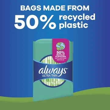 Always Ultra Thin Pads for Women, Size 2, Super Absorbency