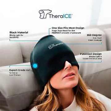 TheraICE Migraine Relief Cap for Headache and Tension