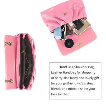 Stylish Quilted Crossbody Bag with Gold Hardware