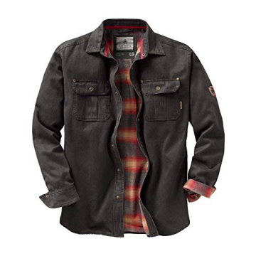 Legendary Whitetails Men's Journeyman Flannel Lined Jacket - Water-Resistant, Rugged Fall Shacket, T...