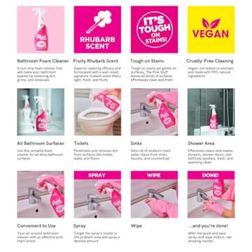 Stardrops - The Pink Stuff - The Miracle Bathroom Foam Cleaner 750ml 3-Pack Bundle (3 Bathroom Foam Spray)