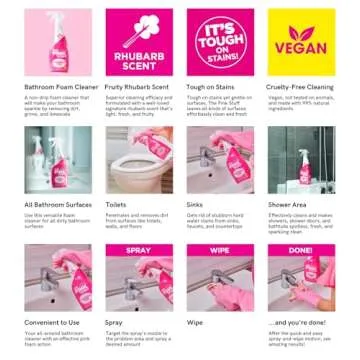 Stardrops - The Pink Stuff - The Miracle Bathroom Foam Cleaner 750ml 3-Pack Bundle (3 Bathroom Foam Spray)